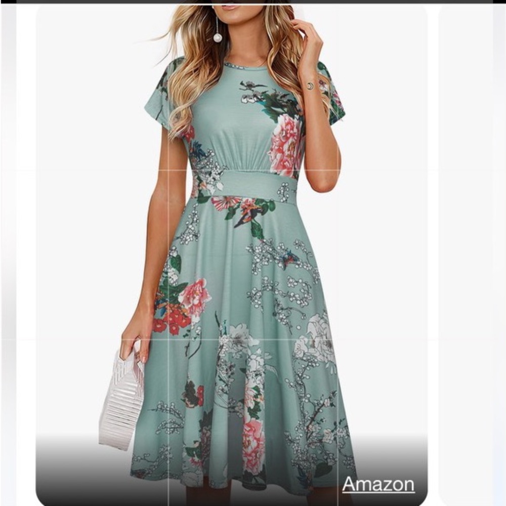 NWT Homeyee floral dress, size 8